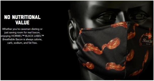 美國公司推出培根味口罩