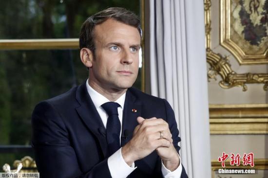 馬克龍確診感染后首次露面