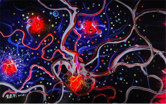 比佛利藝術(shù)節(jié)新聞?？l(fā)文贊黃建南用畫筆抗疫