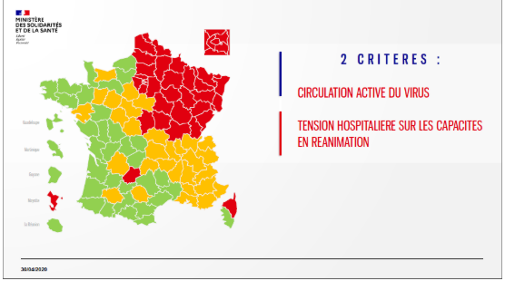 法國首次公布疫情地圖 法國首次公布疫情地圖